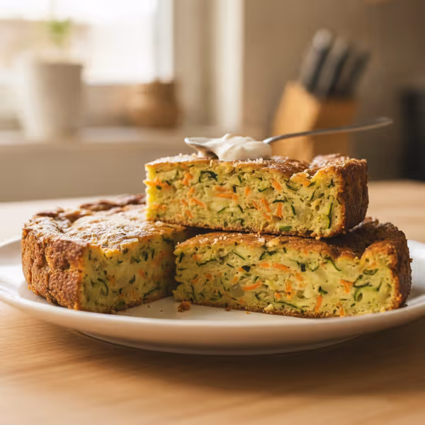 Cake salé aux courgettes et carottes