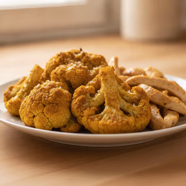 Chou-fleur croustillant au curry